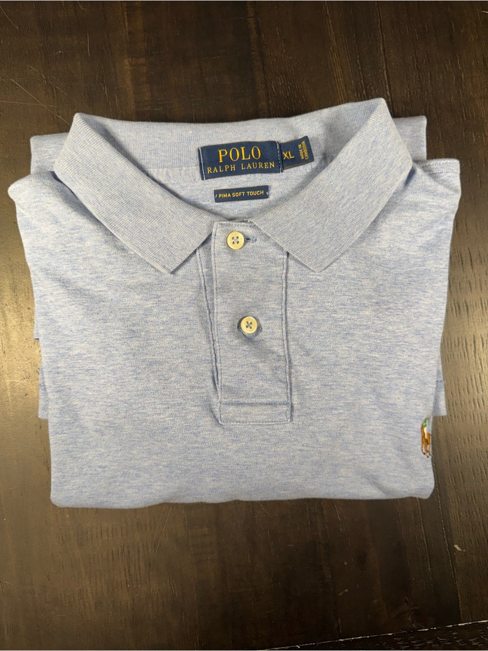 Polo Ralph Lauren Pima Soft Touch Polo Shirt Blue XL